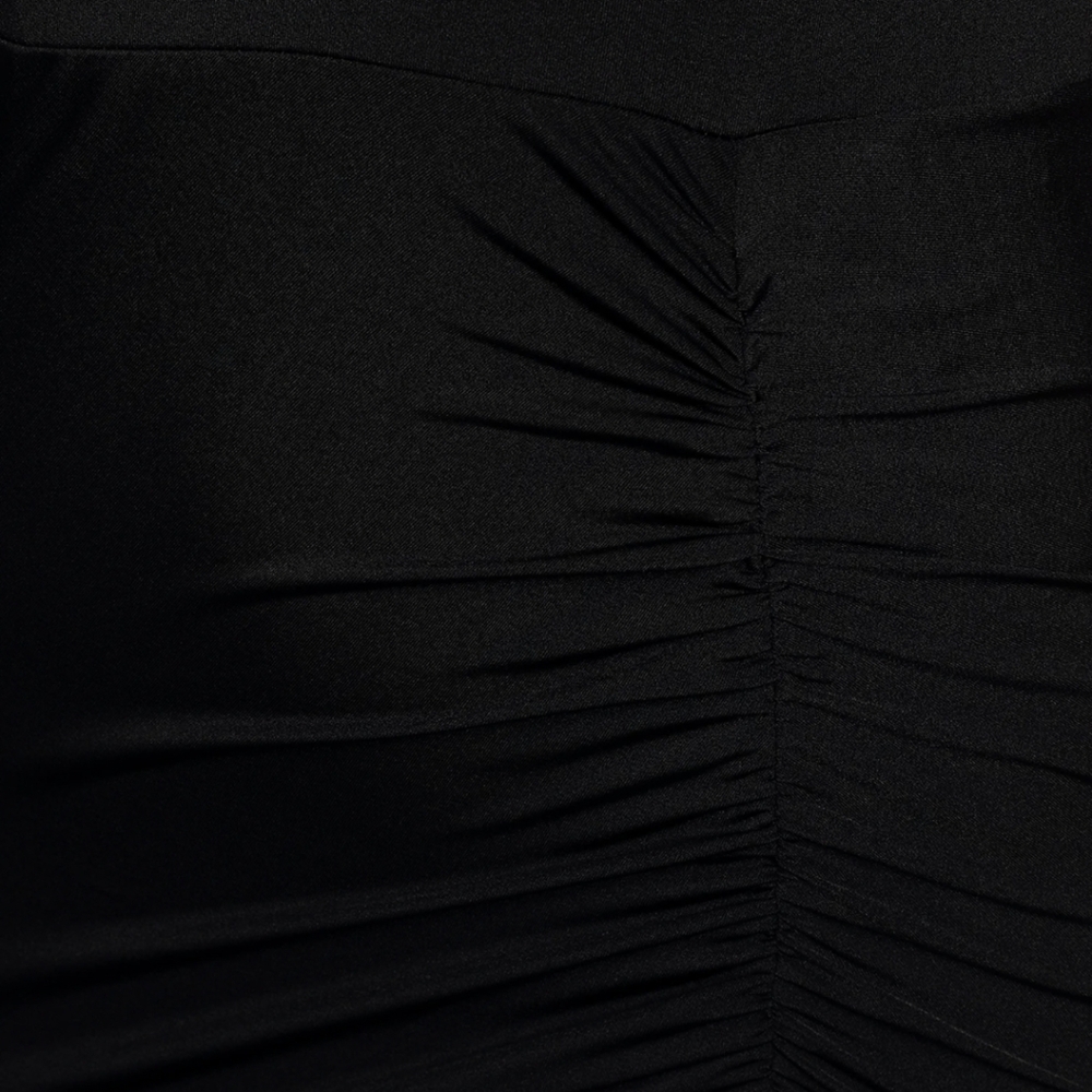 Lulus Tenth Avenue Ruched Halter Maxi Dress in Black - Picture 4 of 15